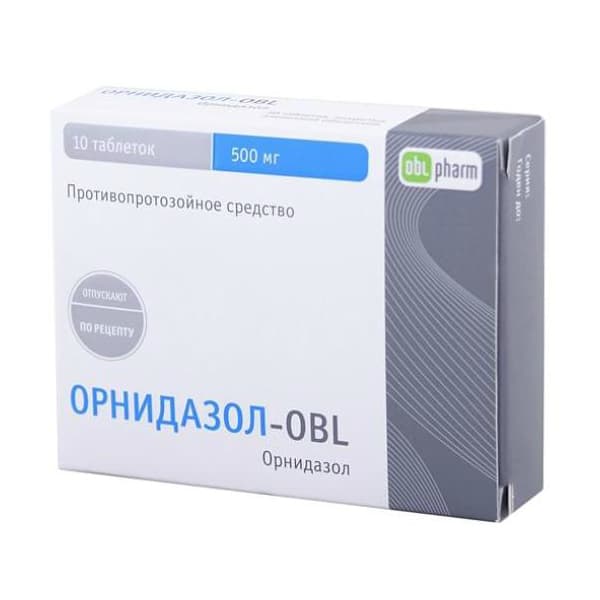 орнидазол таб по 500мг N10