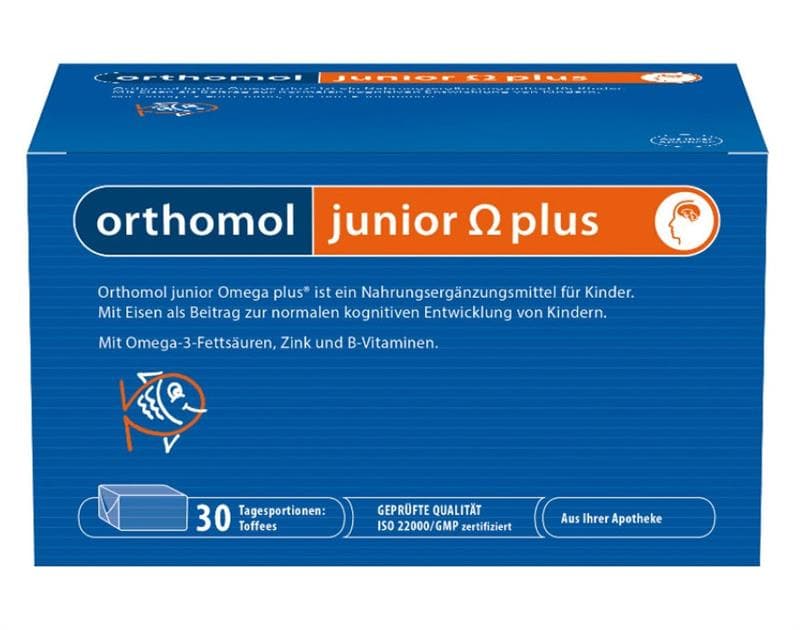 Orthomol джуниор омега плюс ириски курс 30 дней
