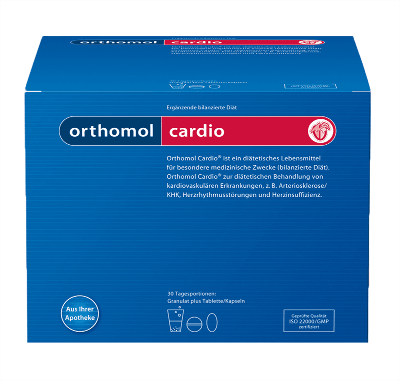 Orthomol кардио порошок, таблетки и капсулы 30 дней