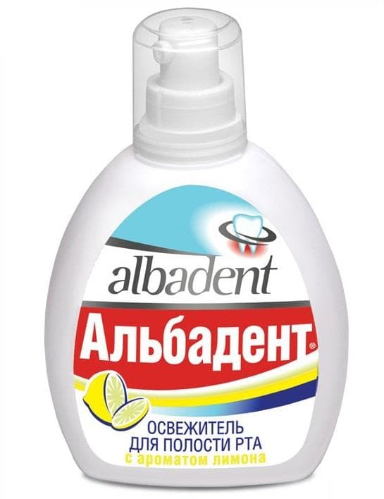 альбадент освежитель для полости рта 35мл лимон