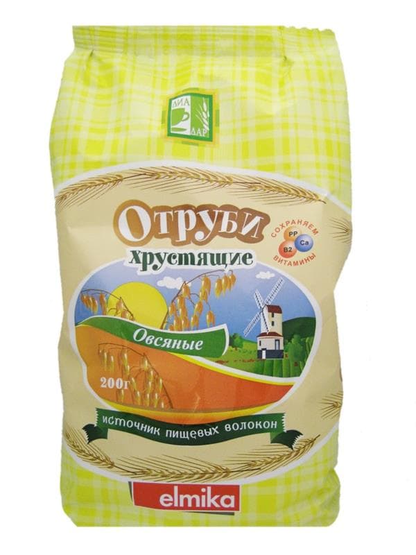 отруби овсяные хрустящие 200 г