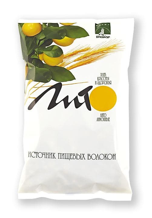 отруби пшеничные хрустящие с лимоном 200 г
