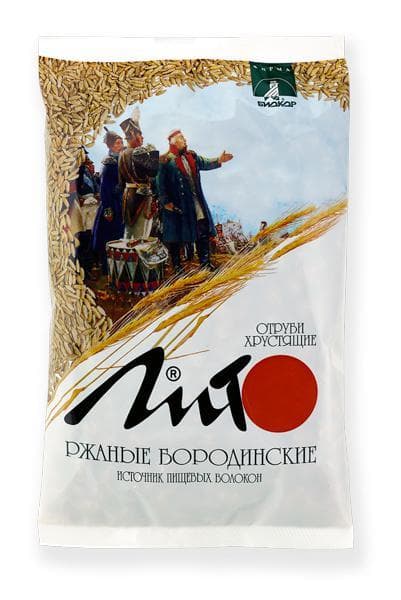 отруби ржаные хрустящие бородинские 200 г с кальцием