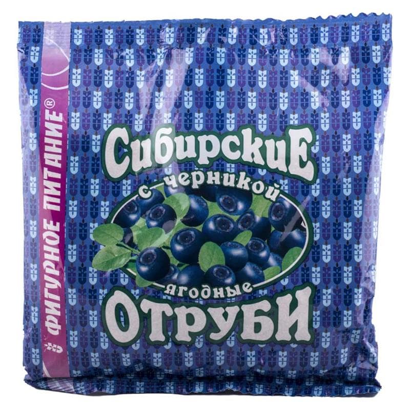 отруби сибирские диетические с черникой 200 г