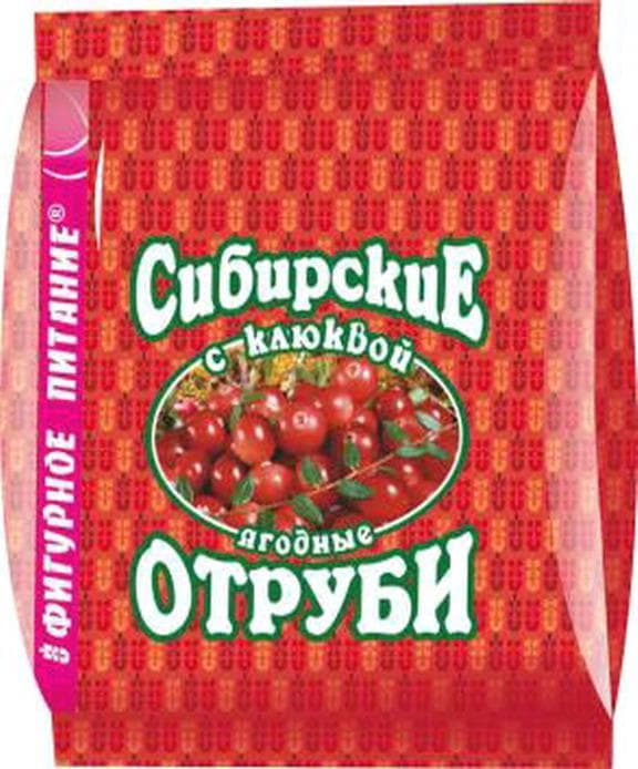 отруби сибирские диетические с клюквой 200 г