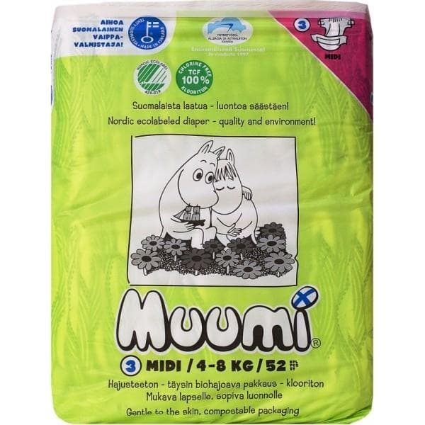 муми подгузники миди 4 - 8 кг N52