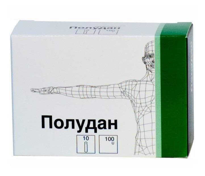 полудан лиофилизат для инъекций 100 ед 10 фл