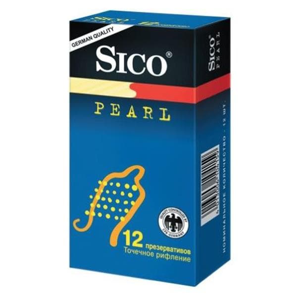 презервативы Sico пирл 12 с точечным рифлением