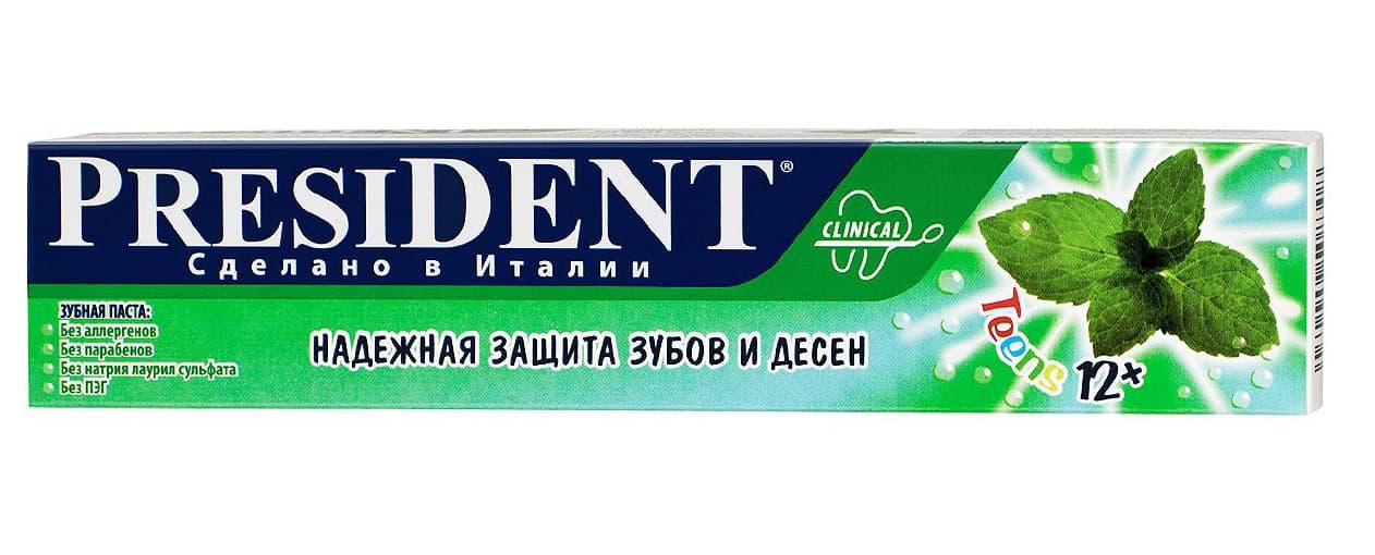 президент тинс 12 плюс з/паста 50мл 50 rda мята betafarma s p a 