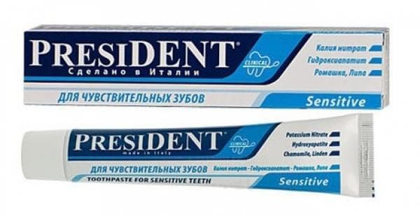 президент сенсетив з/паста 100мл 25 rda