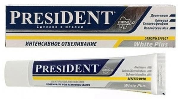 президент уайт плюс з/паста 30мл зеленая дубрава зао