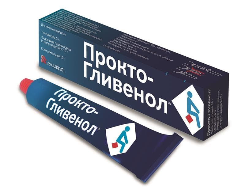 прокто-гливенол крем ректальный 30 г