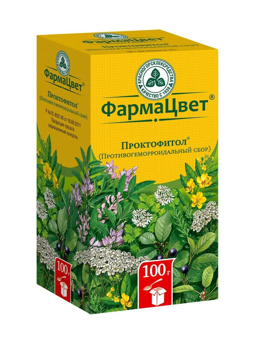 противогеморроидальный сбор проктофитол 100 г