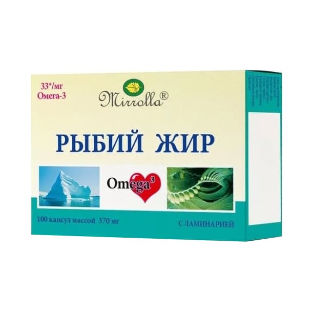 рыбий жир мирролла ламинария 100