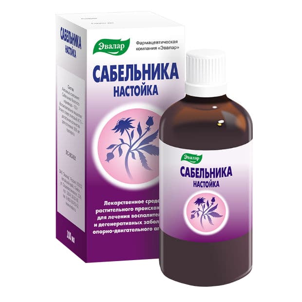 сабельник-эвалар настойка 100мл