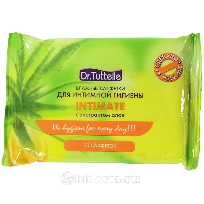 салфетки влажные dr tuttel для интимной гигиены n30