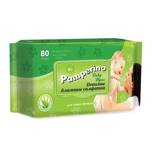 памперино салфетки влажные 80 шт 