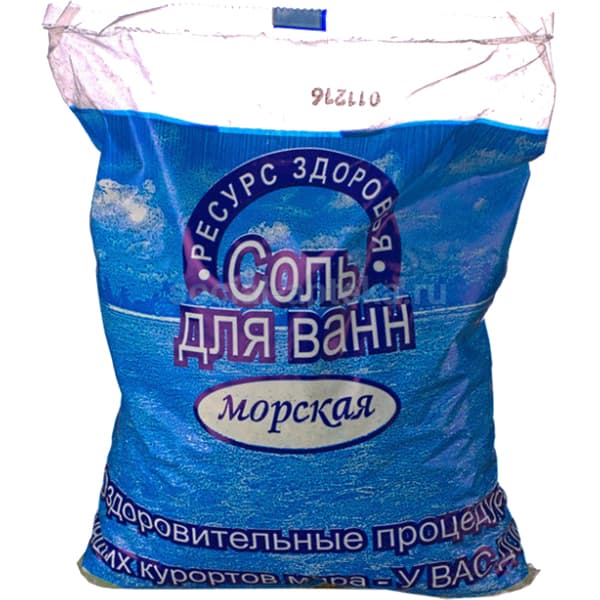 соль для ванн морская, 1кг
