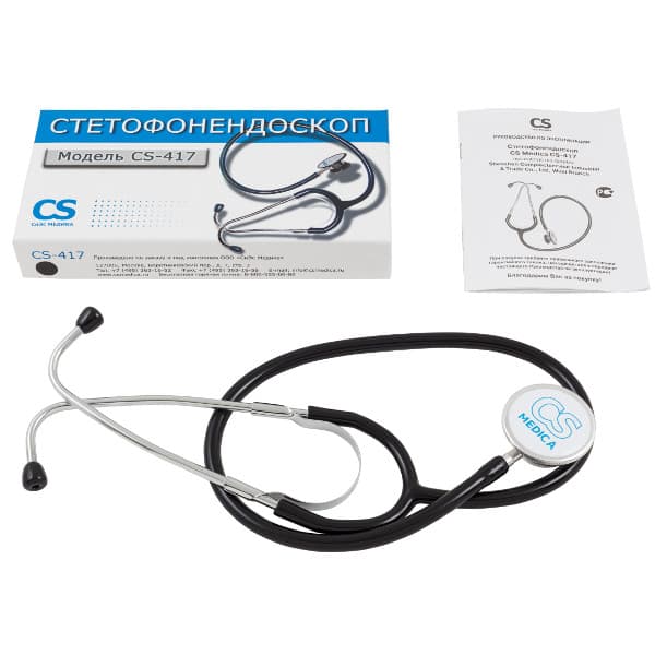 cs medica стетофонендоскоп cs-417 черный