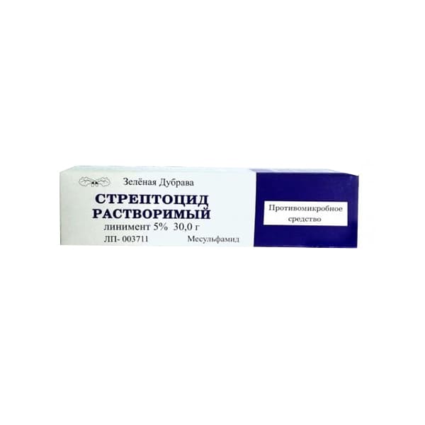 стрептоцид линим 5% 30г