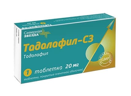 тадалафил-сз таб ппо 20мг N1