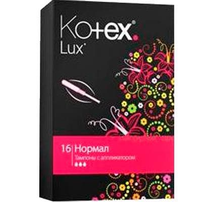 котекс тампоны люкс нормал 16 с аппликатором