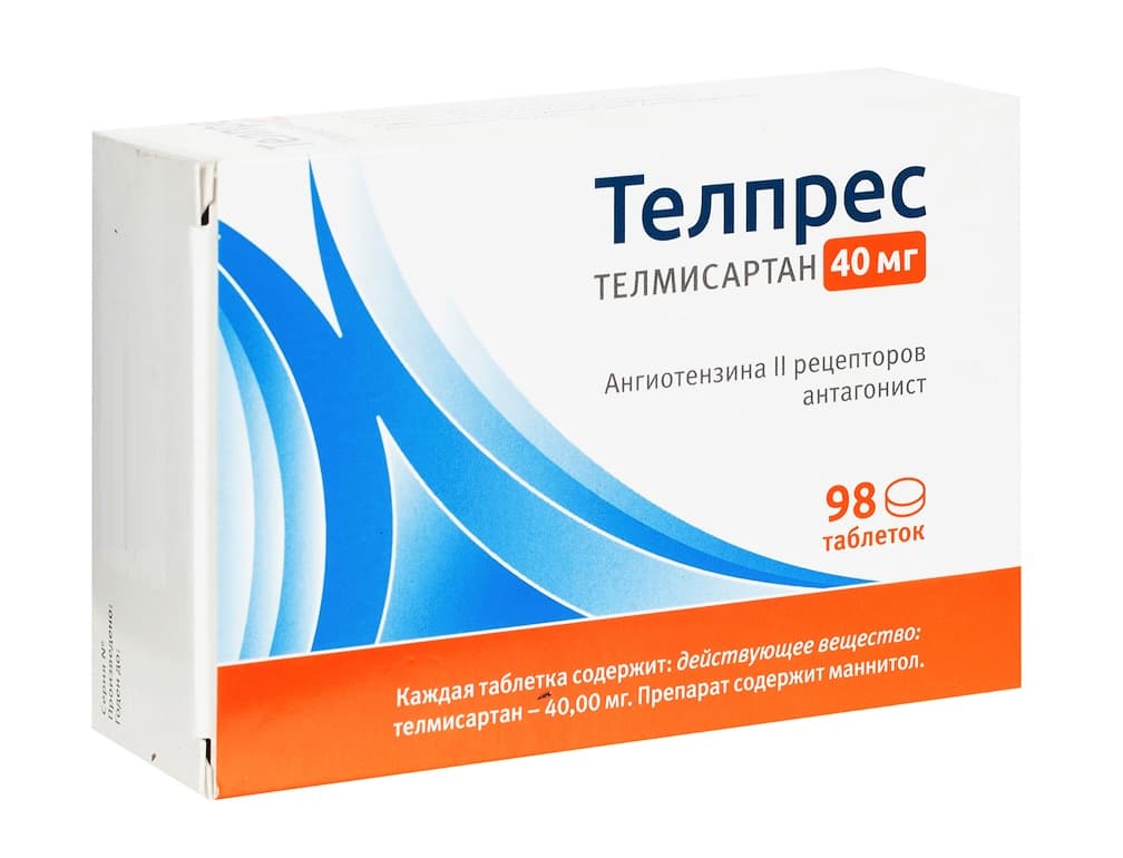 телпрес 40 мг 98 табл