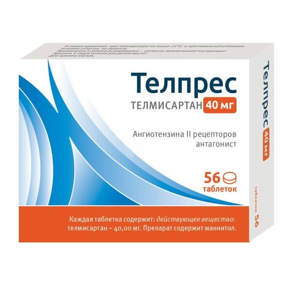 телпрес таб 40мг N56
