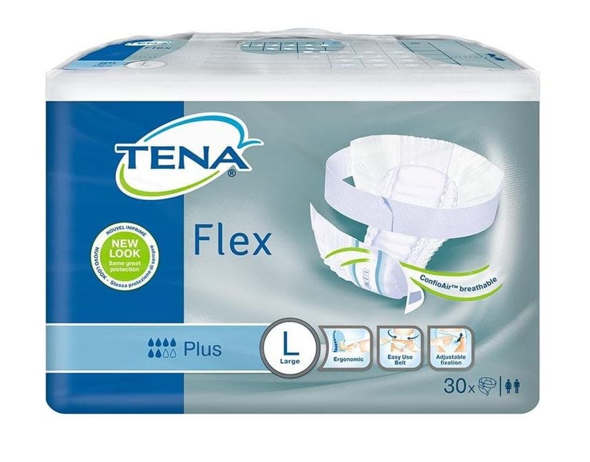 тена флекс плюс подгузники р l N30