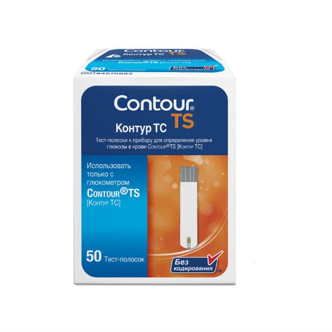 тест-полоски для глюкометра contour ts 50 шт