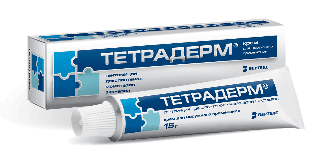 тетрадерм крем для наруж примен 15г