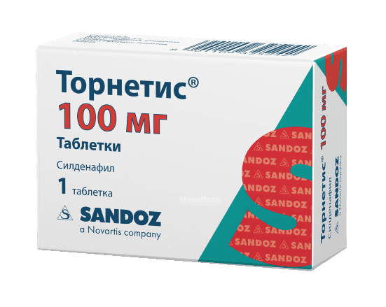 торнетис 100 мг 1 табл