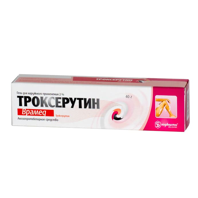 троксерутин гель для наружн примен 2% 25г