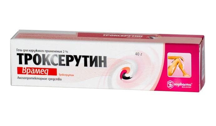 троксерутин врамед гель 2% 40 г