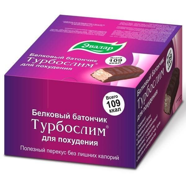 турбослим,батончик диетический 50г 12 эвалар зао