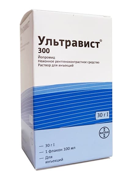 ультравист р-р для ин 300 мг/мл 100 мл 1 фл