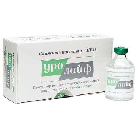 уролайф, протектор вязкоэл стерил для слизист моч пуз 50мл
