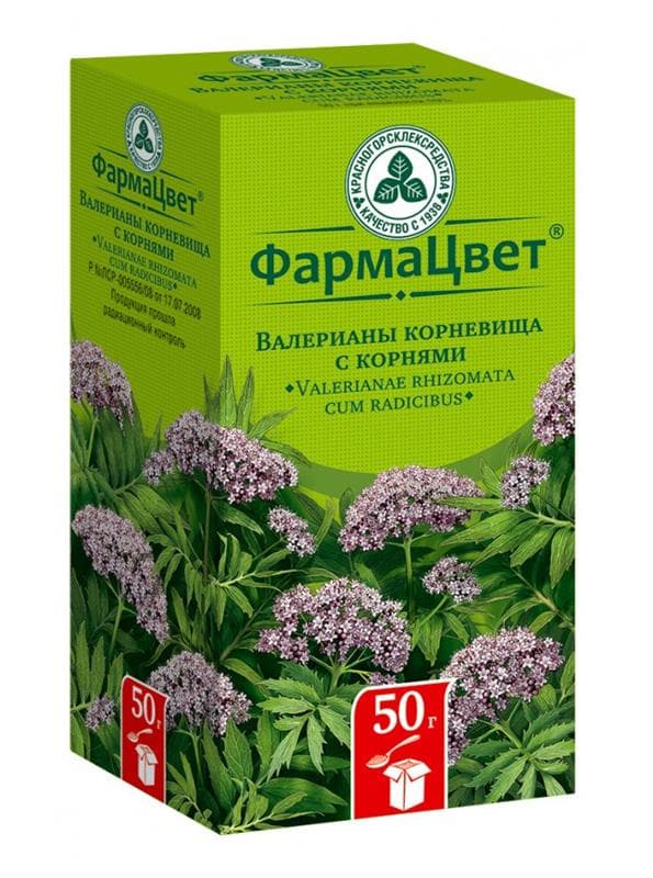 валериана корневища с корнями 50г красногорск