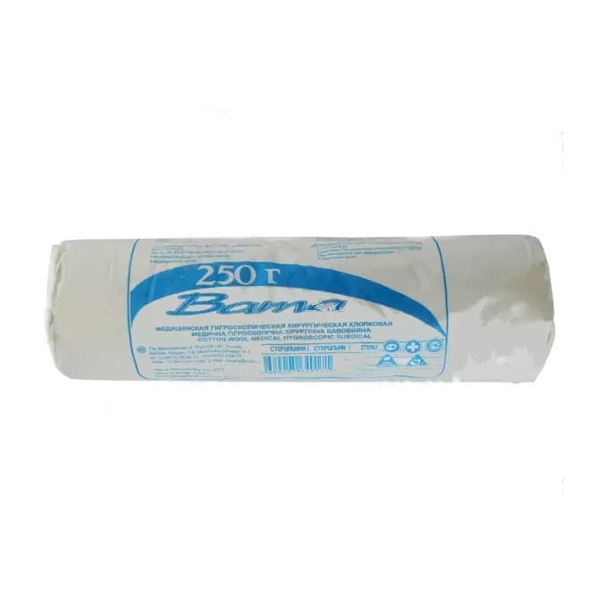 вата хирург клинса 250г стерил