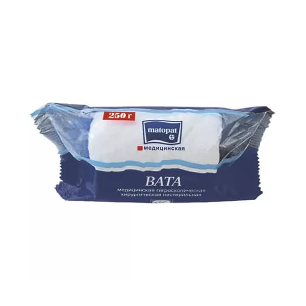 вата хирург матопат 250г н/стер