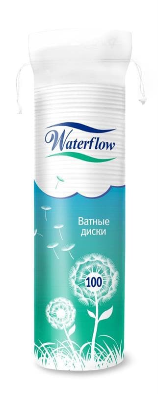 вотерфлоу диски ватные 100 шт 