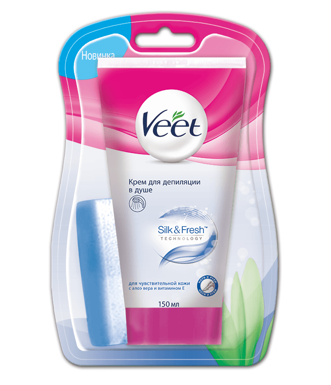 Veet крем для депиляции в душе для чувствительной кожи 150 мл