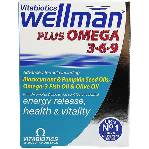 Wellman plus Omega 3-6-9 28 капсул плюс 28 таблеток