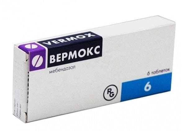 вермокс 100 мг 6 табл