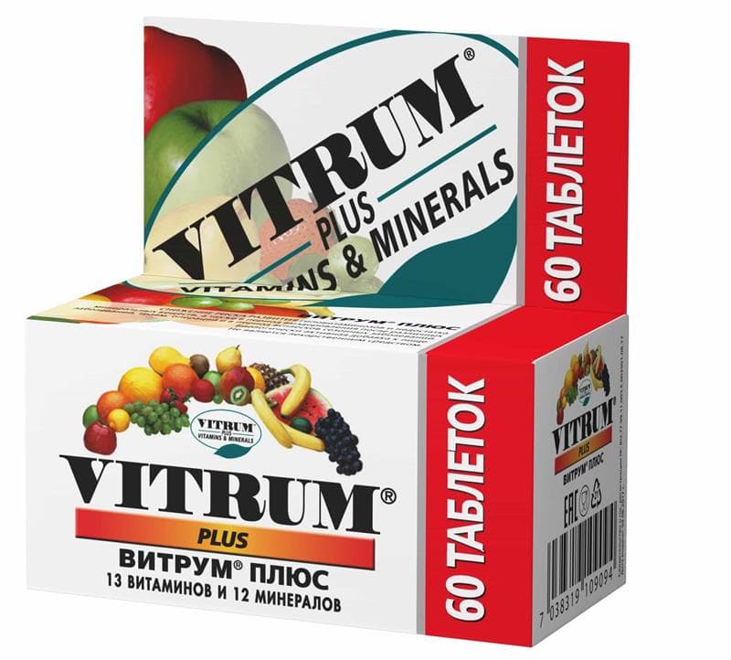vitrum plus 60 таблеток