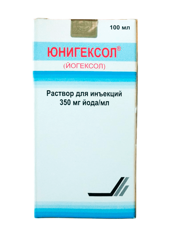 юнигексол раствор для инъекций 350 мг/мл 100 мл 1 фл