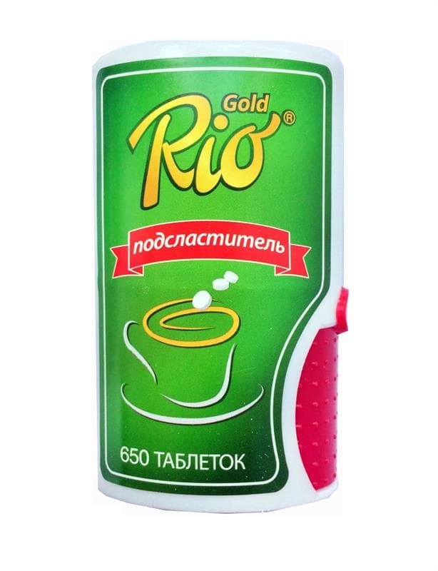 заменитель сахара рио голд 650 табл