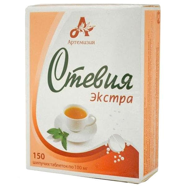 заменитель сахара стевия экстра 100 мг 150 табл