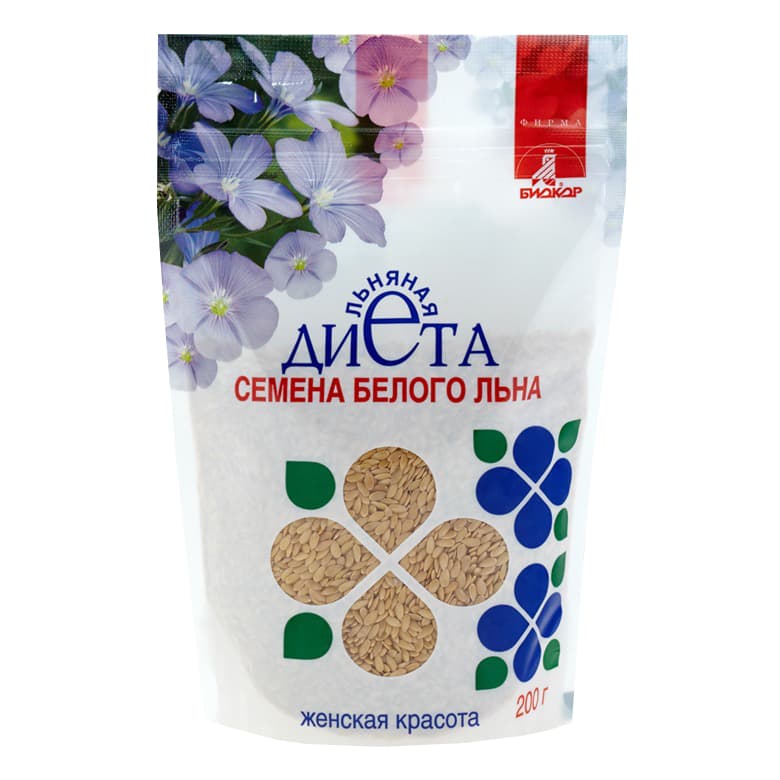 женская красота семена льна пак 200г белого