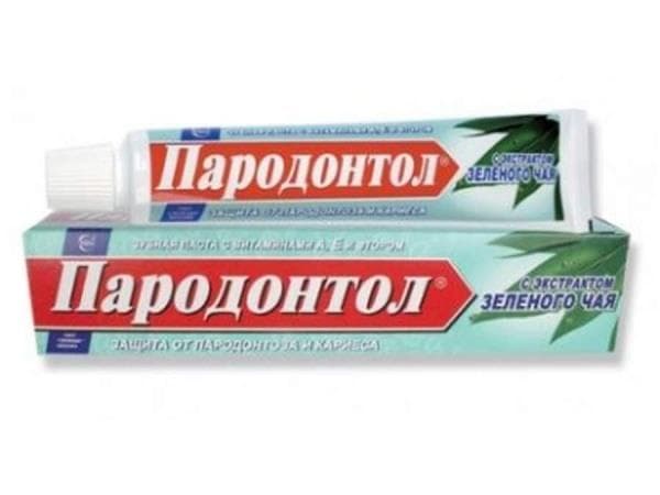 пародонтол зубная паста зеленый чай 63 г